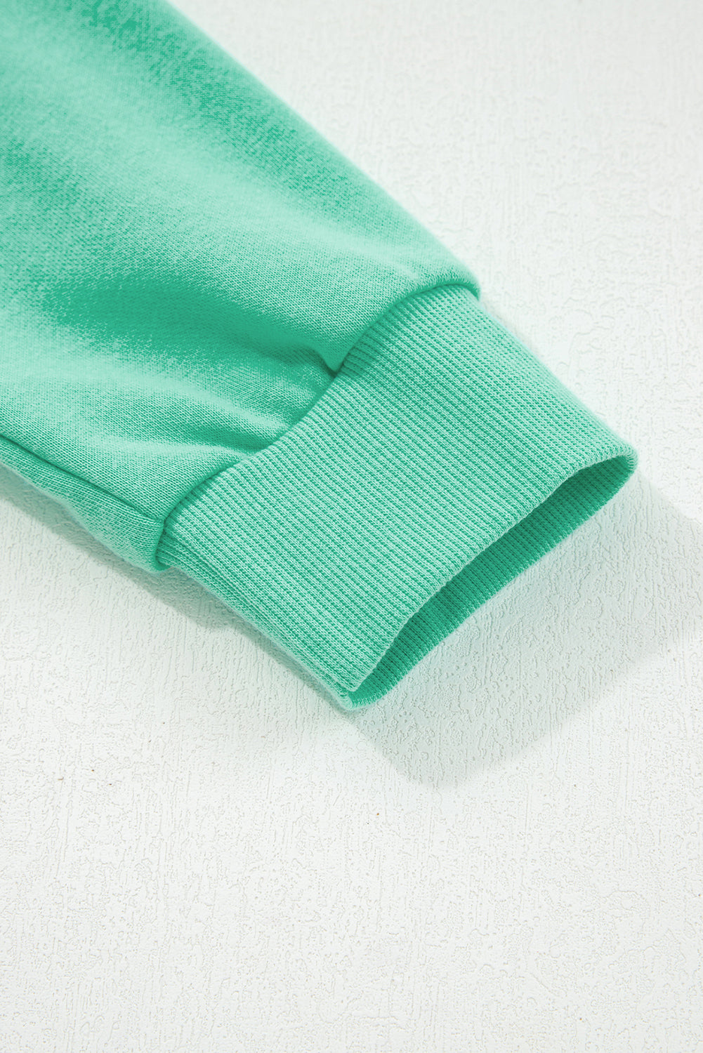 Aruba Blue Cute Halloween Ghost Embroidered Casual Sweatshirt