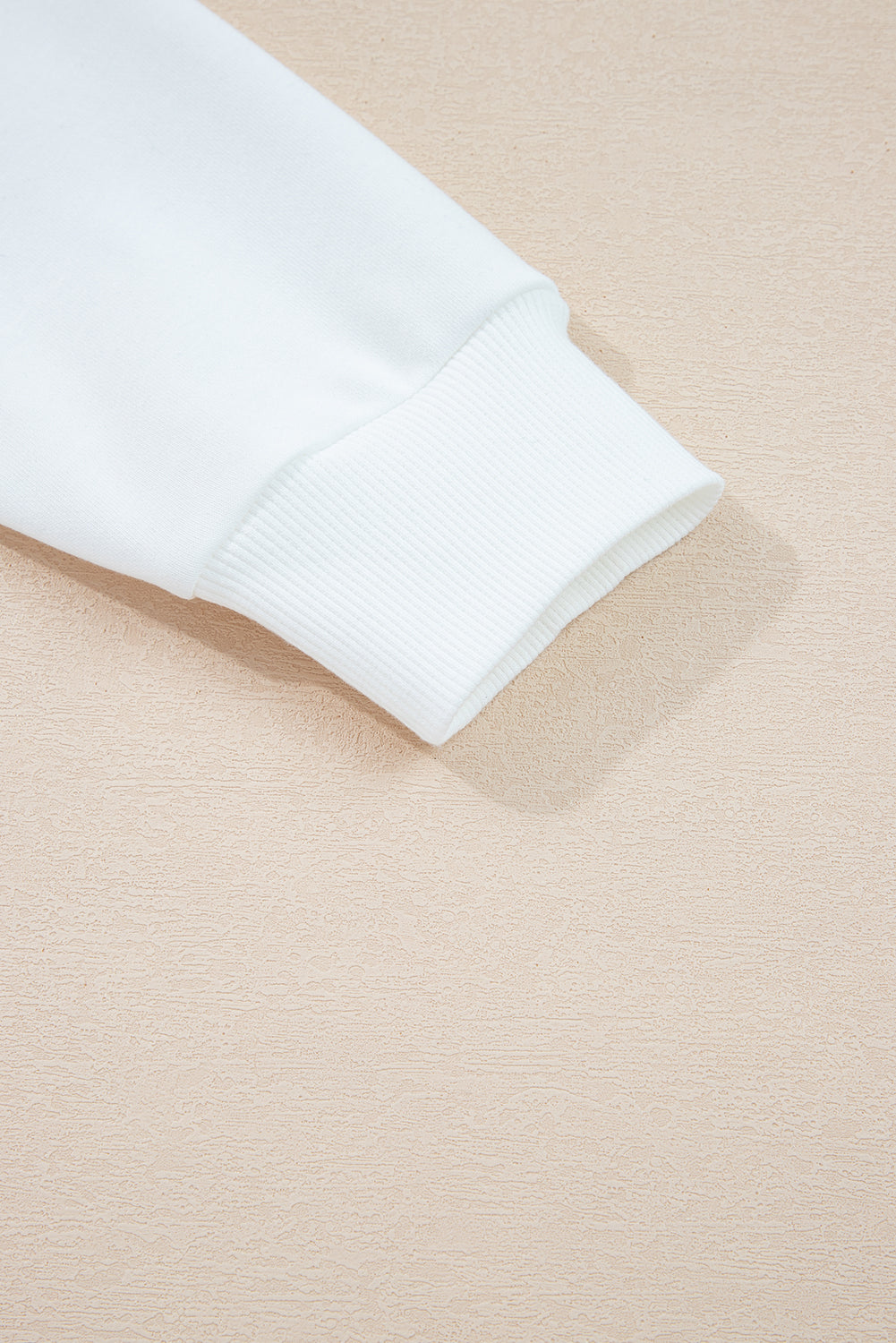 White Varsity Striped Detail Drop Shoulder Oversized Sweatshirt