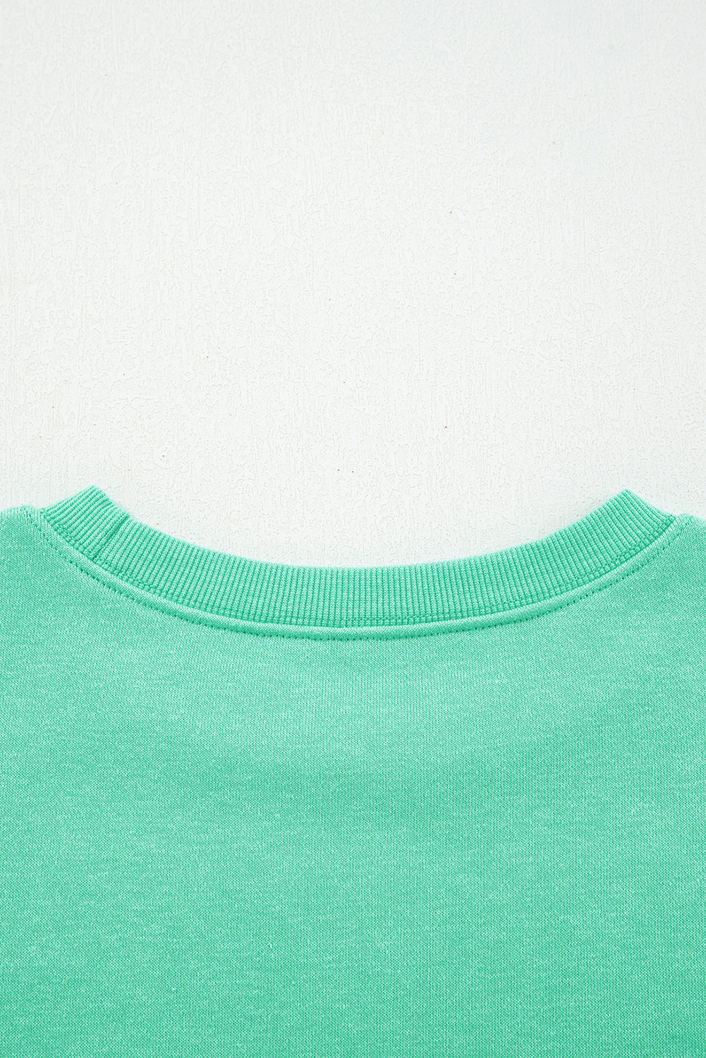 Aruba Blue Cute Halloween Ghost Embroidered Casual Sweatshirt