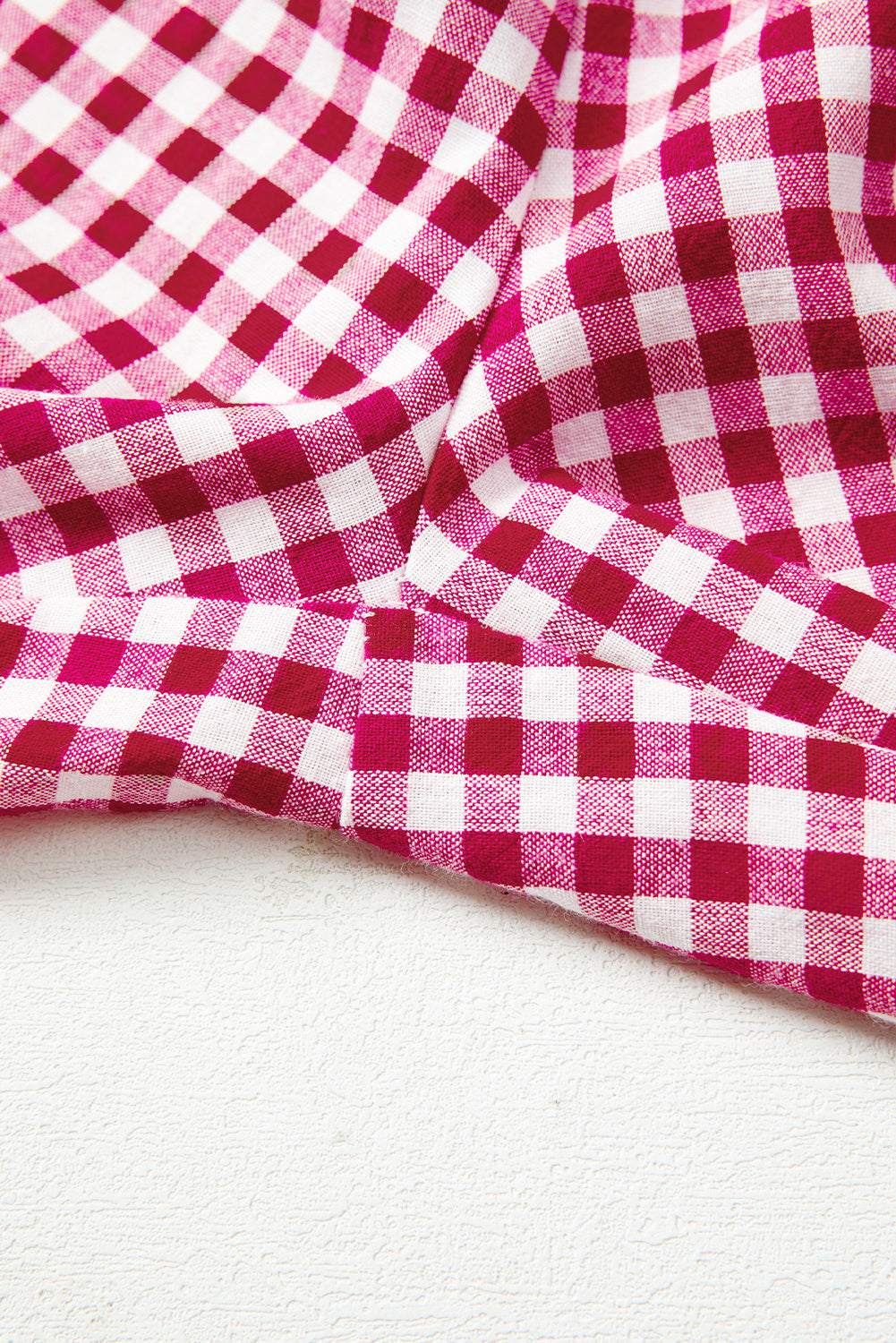 Fiery Red Plaid Casual Loose Trousers