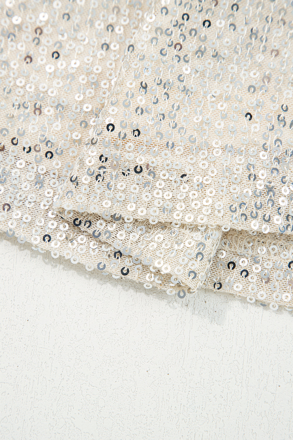 Jet Stream Sequin Hooded Long Sleeve Top