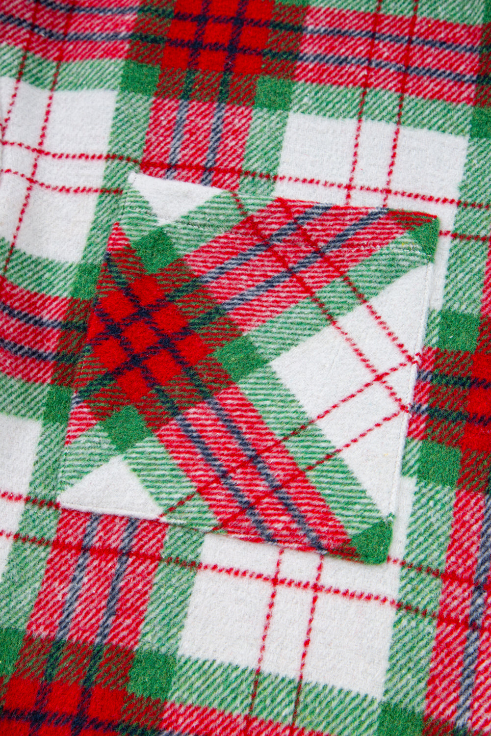 Red Christmas Plaid Casual Flannel Shacket
