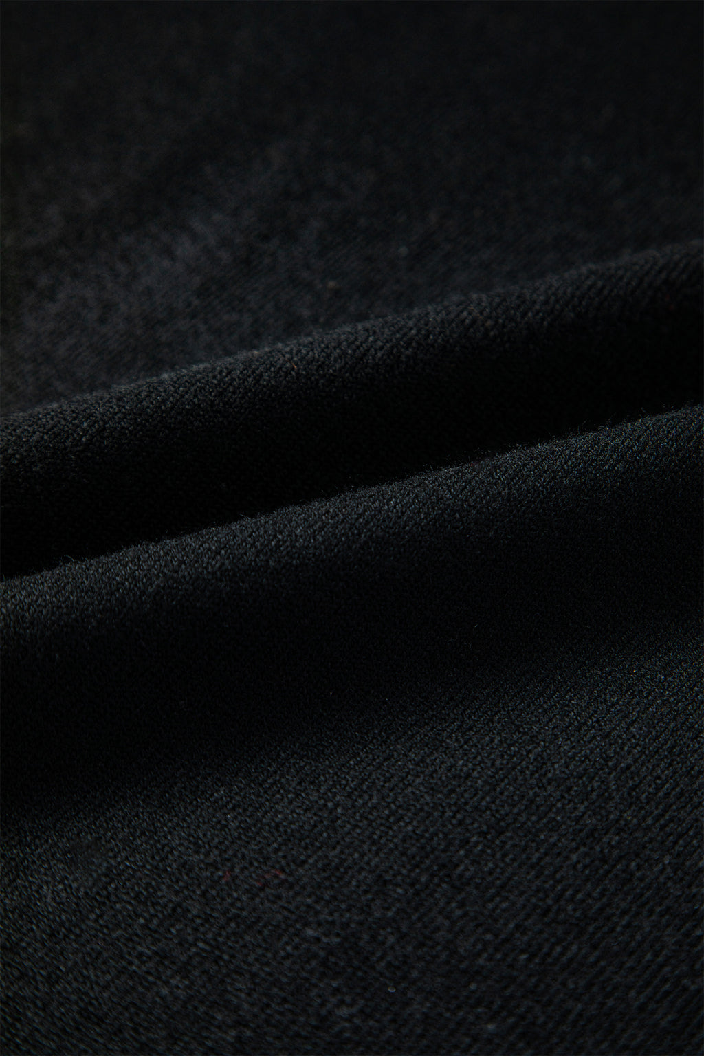 Black Asymmetric Neck Batwing Sleeve Shift Mini Sweater Dress