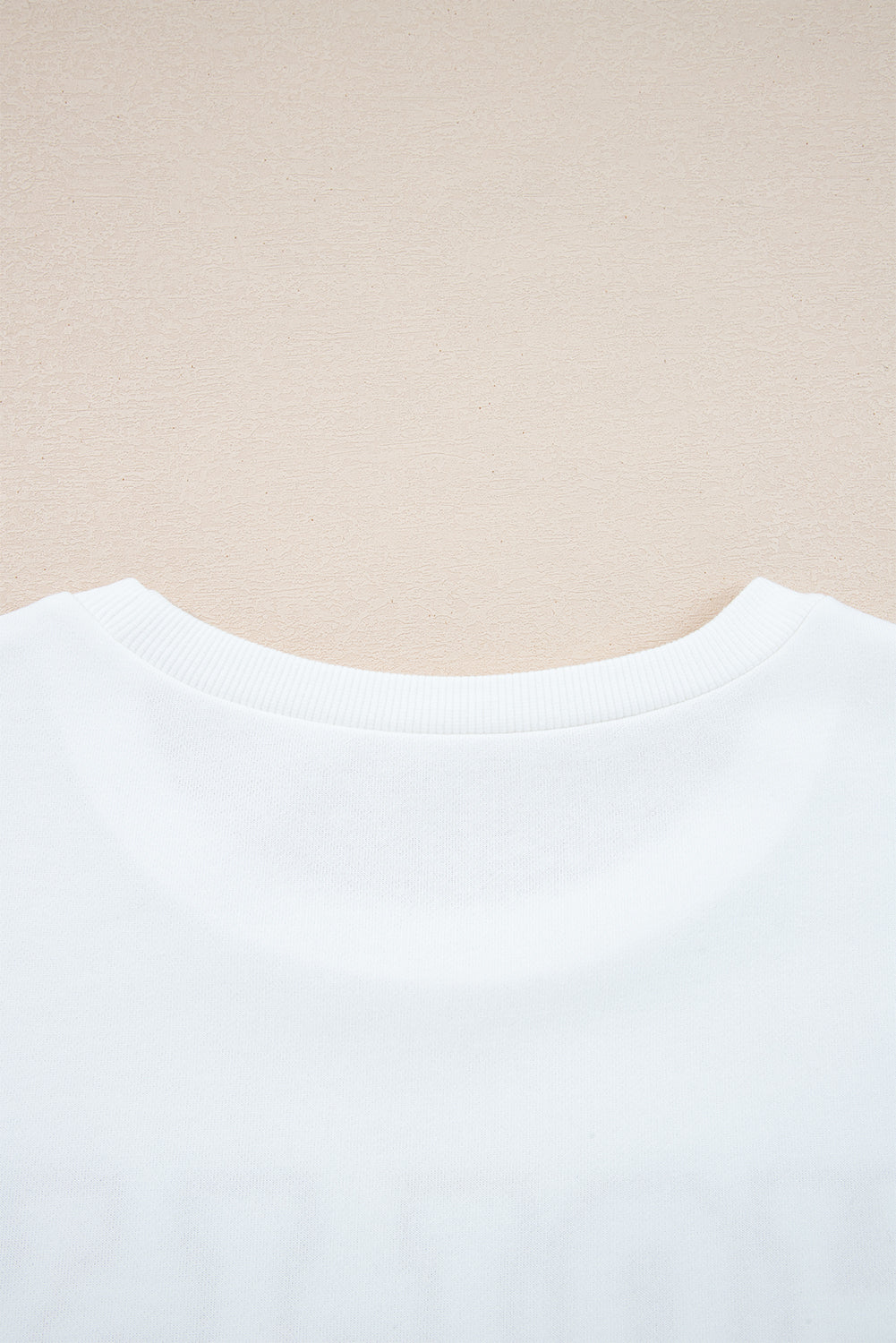 White HOLLY JOLLY Embroidered Graphic Pullover Sweatshirt