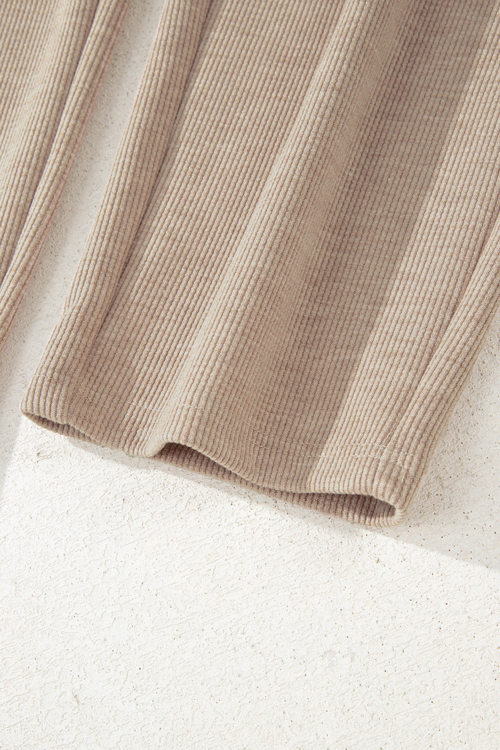 Gray Morn Corduroy Leopard Drawstring High Waist Trousers